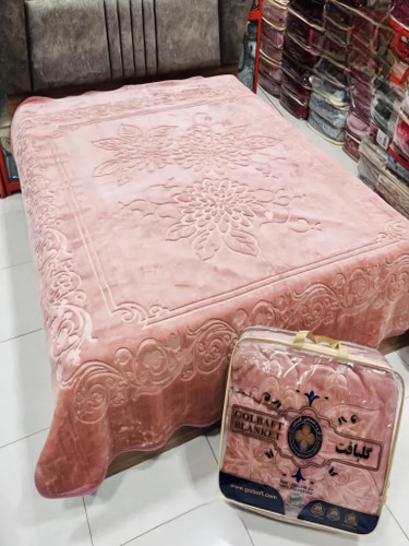 پتو گلبافت دو نفره گلبرجسته کالباسی